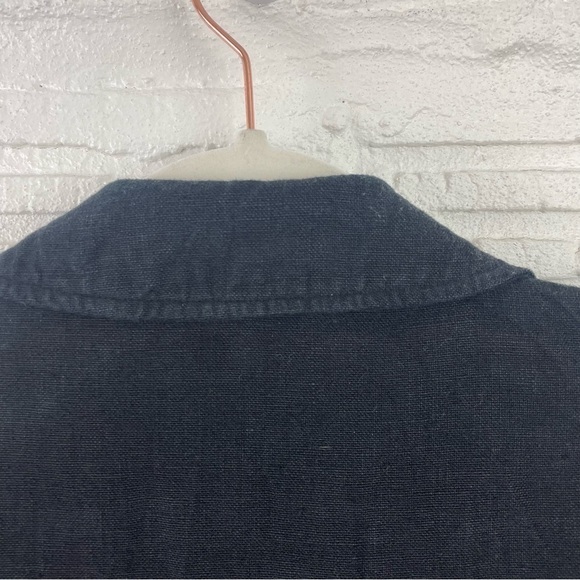 MICHAEL Michael Kors 100% Linen Blazer Notched Collar Red Tan Blue Striped 8 - Picture 10 of 16